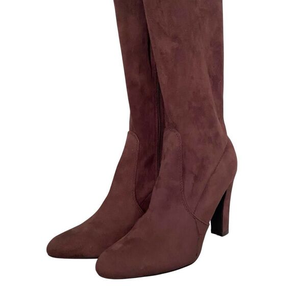 Unisa Faux Suede Over The Knee Boots in Brown in Size 8M - Picture 4 of 12